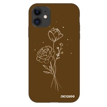 Ovitek za Apple iPhone 11 - Brown flowers