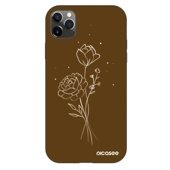 Ovitek za Apple iPhone 11 Pro Max - Brown flowers
