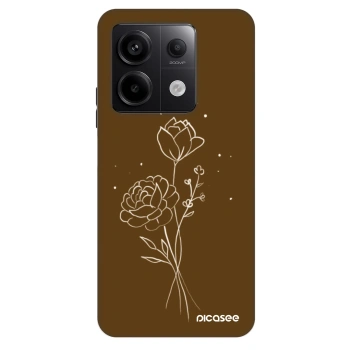 Ovitek za Xiaomi Redmi Note 13 Pro 5G - Brown flowers