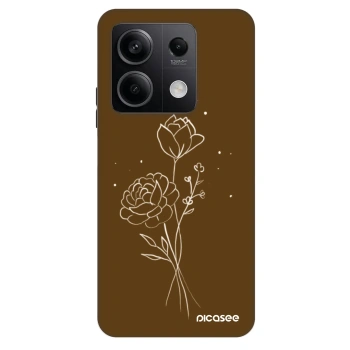 Ovitek za Xiaomi Redmi Note 13 5G - Brown flowers