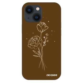 Ovitek za Apple iPhone 13 mini - Brown flowers