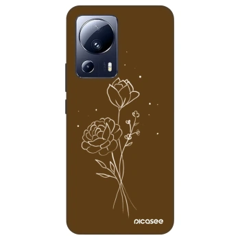 Ovitek za Xiaomi 13 Lite - Brown flowers