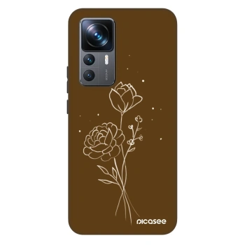 Ovitek za Xiaomi 12T Pro - Brown flowers