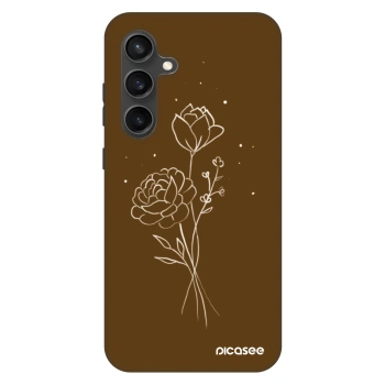 Ovitek za Samsung Galaxy S24 FE S721B - Brown flowers