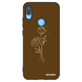 Ovitek za Huawei Y6 2019 - Brown flowers