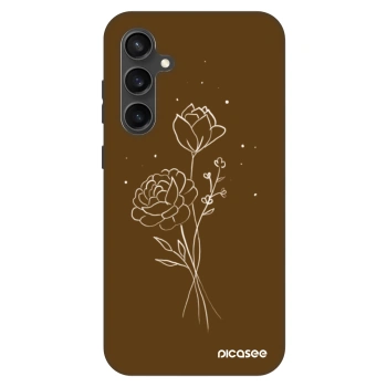 Ovitek za Samsung Galaxy S23 FE S711B - Brown flowers