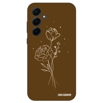 Ovitek za Samsung Galaxy A55 5G A556B - Brown flowers