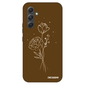 Ovitek za Samsung Galaxy A54 5G A546B - Brown flowers