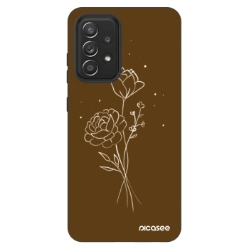 Ovitek za Samsung Galaxy A52s 5G A528B - Brown flowers
