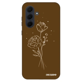 Ovitek za Samsung Galaxy A35 5G A356B - Brown flowers