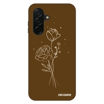 Ovitek za Samsung Galaxy A26 5G A266B - Brown flowers