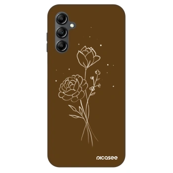 Ovitek za Samsung Galaxy A14 5G A146P - Brown flowers