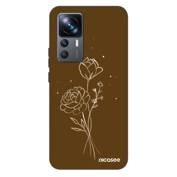 Ovitek za Xiaomi 12T - Brown flowers
