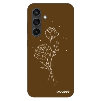 Ovitek za Samsung Galaxy S24+ S926B 5G - Brown flowers