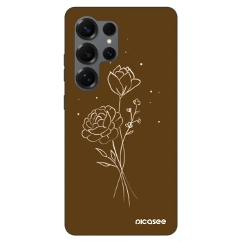 Ovitek za Samsung Galaxy S25 Ultra 5G - Brown flowers
