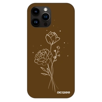 Ovitek za Apple iPhone 13 Pro Max - Brown flowers