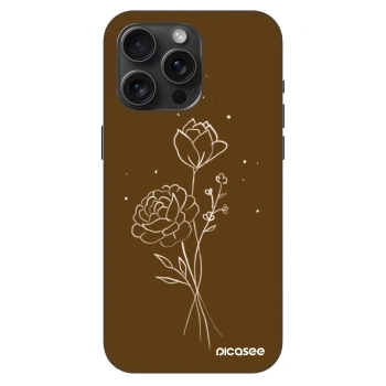 Ovitek za Apple iPhone 15 Pro Max - Brown flowers