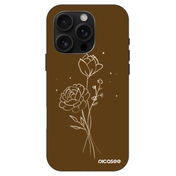 Ovitek za Apple iPhone 16 Pro - Brown flowers