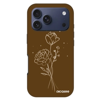 Ovitek za Apple iPhone 17 Pro - Brown flowers