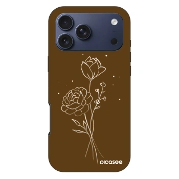 Ovitek za Apple iPhone 17 Pro Max - Brown flowers