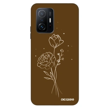 Ovitek za Xiaomi 11T - Brown flowers
