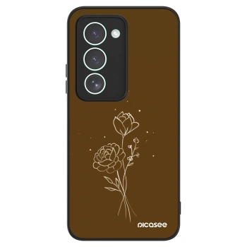 Ovitek za Xiaomi Redmi 15 5G - Brown flowers