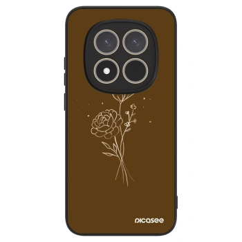 Ovitek za Xiaomi Redmi Note 15 Pro 4G - Brown flowers