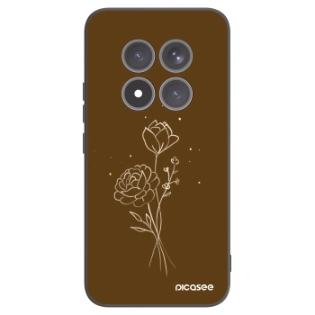 Ovitek za Xiaomi Redmi Note 15 Pro+ - Brown flowers