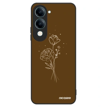 Ovitek za Vivo Y29s 5G - Brown flowers