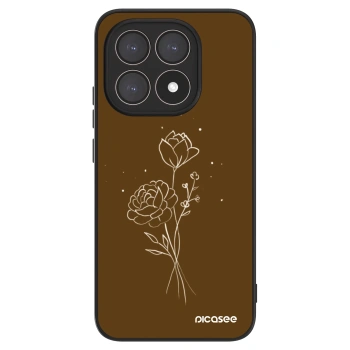 Ovitek za Xiaomi 15T - Brown flowers