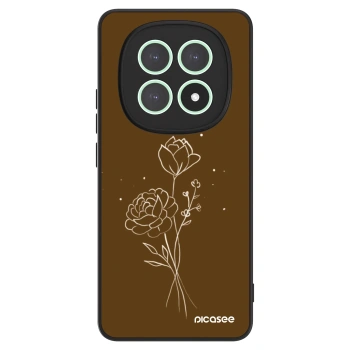 Ovitek za Xiaomi Redmi Note 15 - Brown flowers