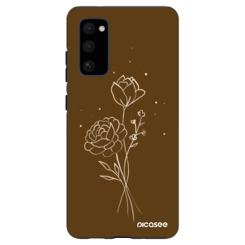 Ovitek za Samsung Galaxy S20 FE - Brown flowers
