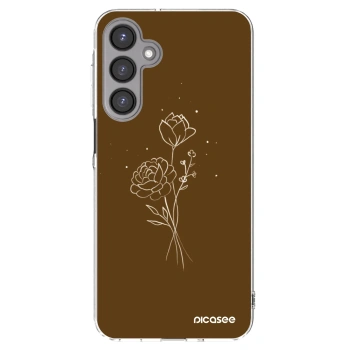 Picasee silikonski prozorni ovitek za Samsung Galaxy A16 4G - Brown flowers