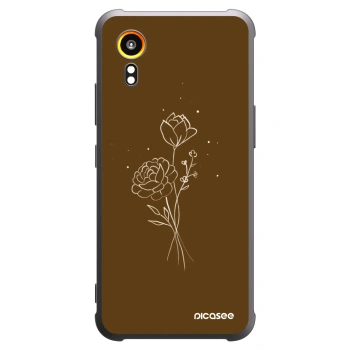 Ovitek za Samsung Galaxy Xcover 7 - Brown flowers