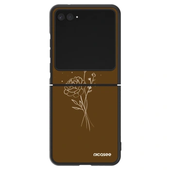 Ovitek za Motorola Razr 60 - Brown flowers