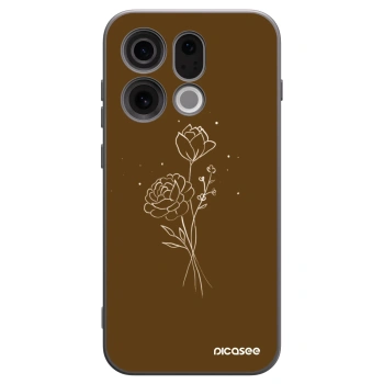 Ovitek za OPPO Find X9 - Brown flowers