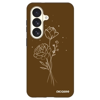 Ovitek za Samsung Galaxy S26 - Brown flowers