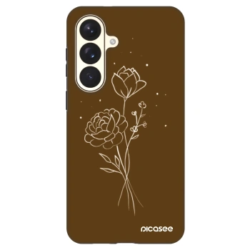 Ovitek za Samsung Galaxy S26+ - Brown flowers