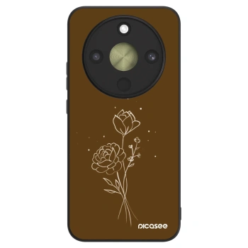 Ovitek za Honor Magic8 Lite 5G - Brown flowers