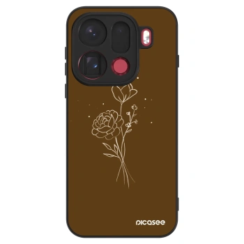 Ovitek za OPPO Find X9 Pro - Brown flowers