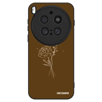Ovitek za Vivo X300 Pro - Brown flowers