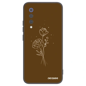 Ovitek za Xiaomi Mi 9 SE - Brown flowers