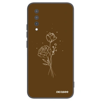 Ovitek za Xiaomi Mi 9 Lite - Brown flowers