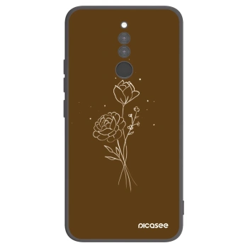 Ovitek za Xiaomi Redmi 8 - Brown flowers
