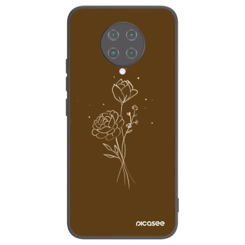 Ovitek za Xiaomi Poco F2 Pro - Brown flowers