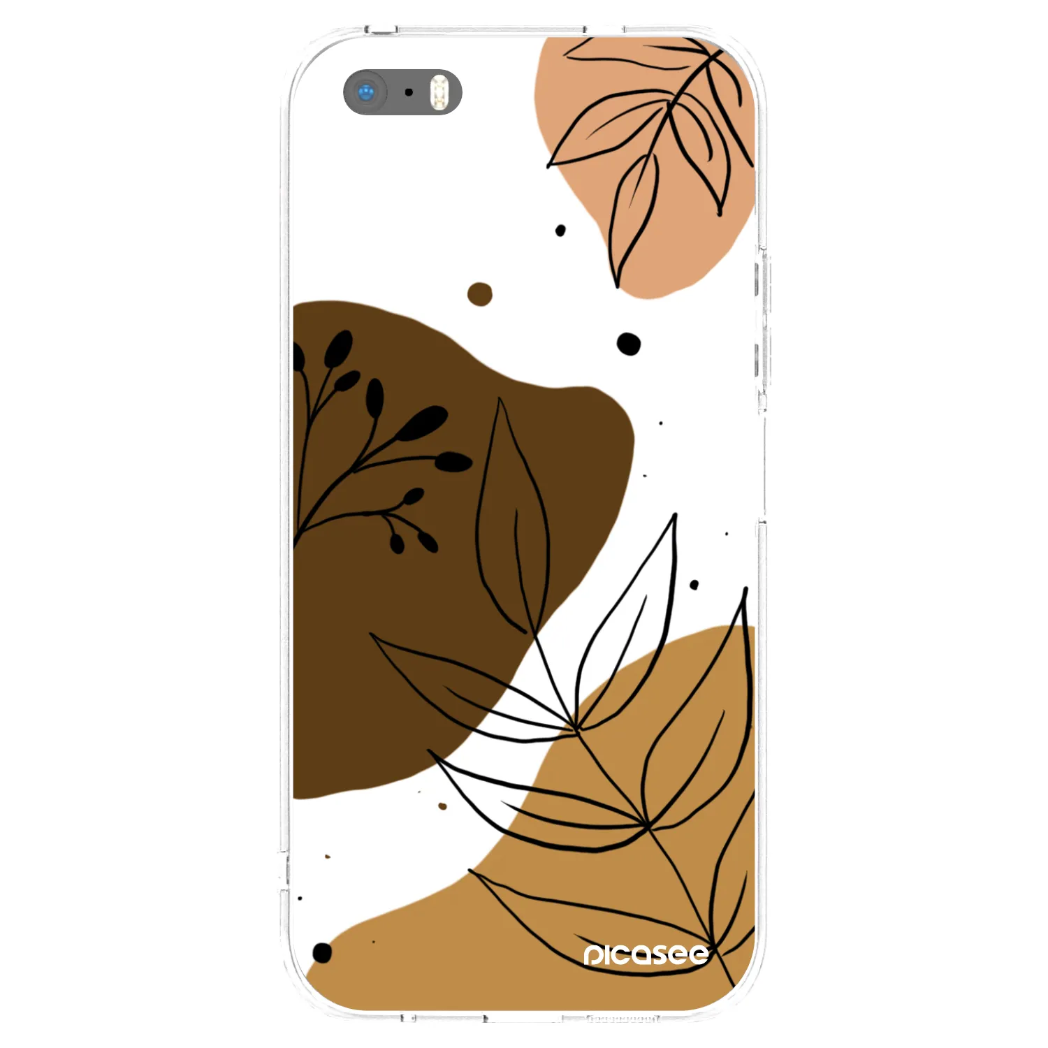 Picasee silikonski prozorni ovitek za Apple iPhone 5/5S/SE - Boho style