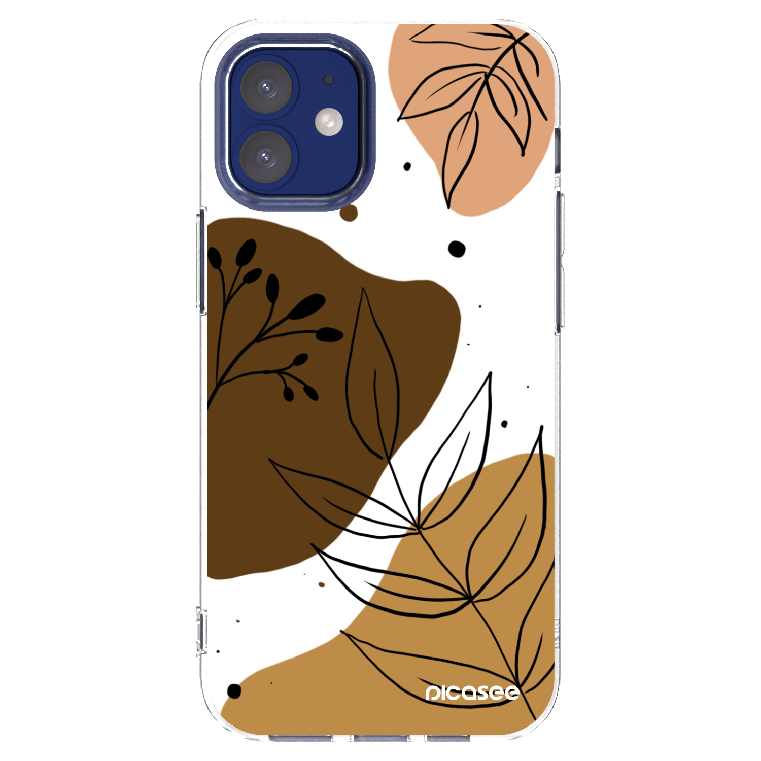 Picasee silikonski prozorni ovitek za Apple iPhone 12 mini - Boho style