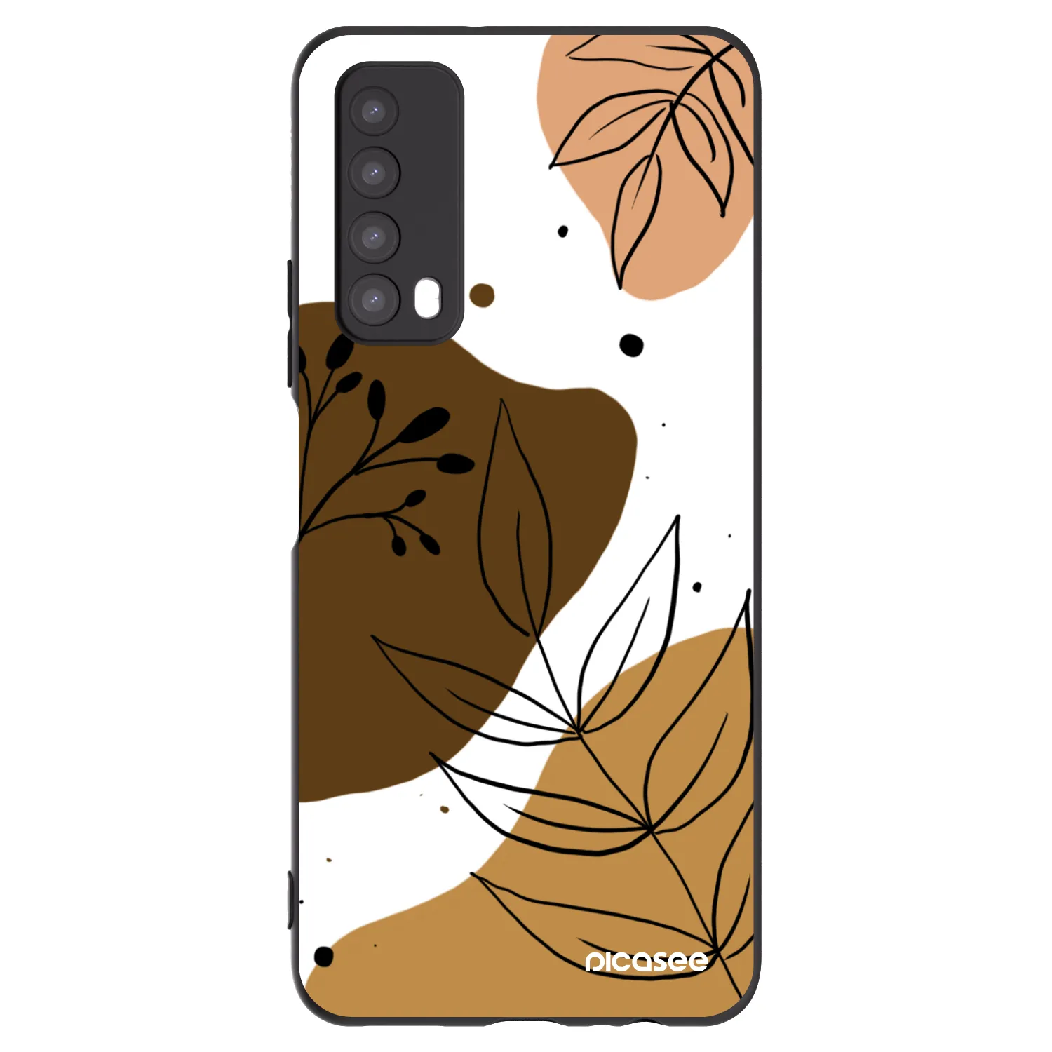 Picasee silikonski črni ovitek za Huawei P Smart 2021 - Boho style