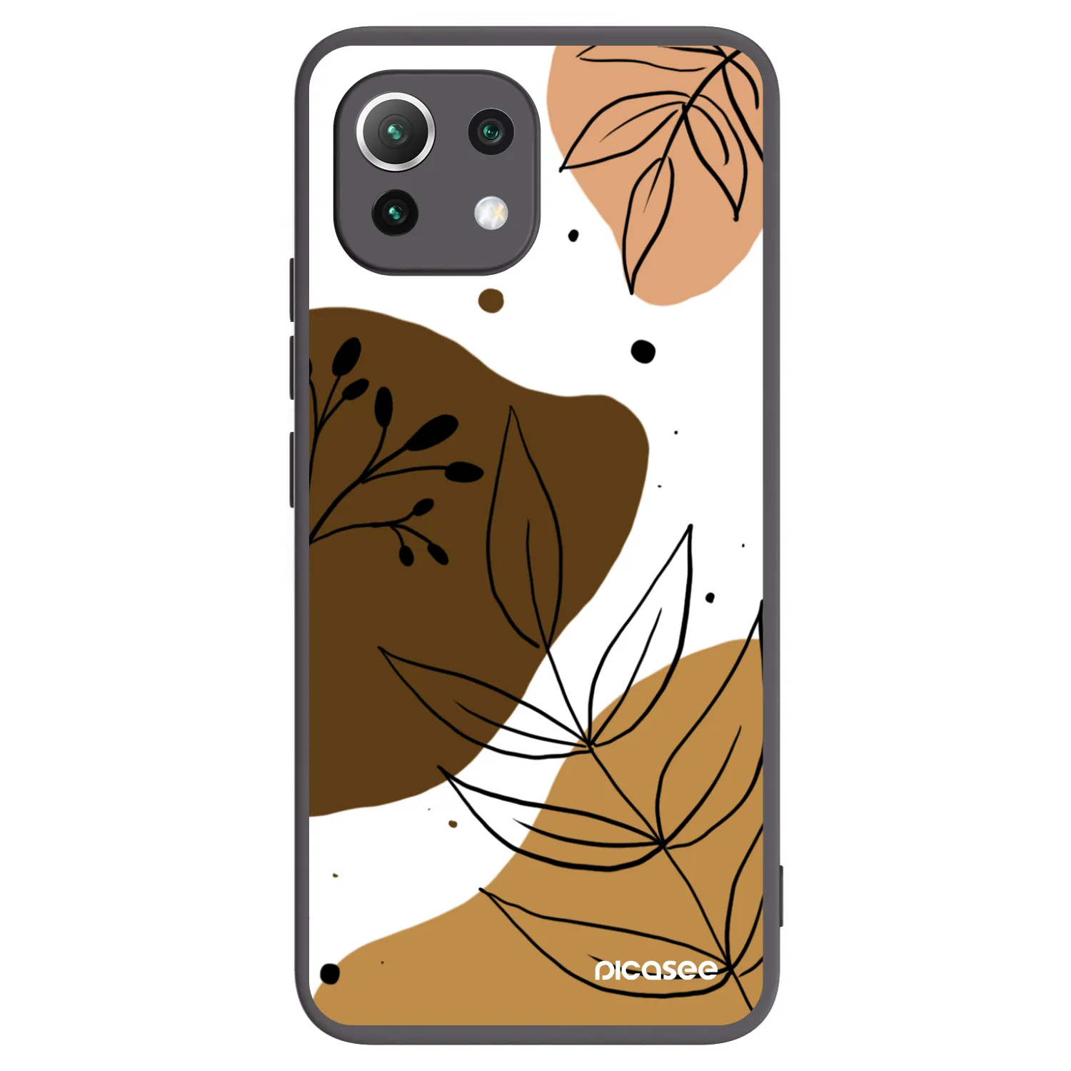 Picasee silikonski črni ovitek za Xiaomi Mi 11 Lite - Boho style
