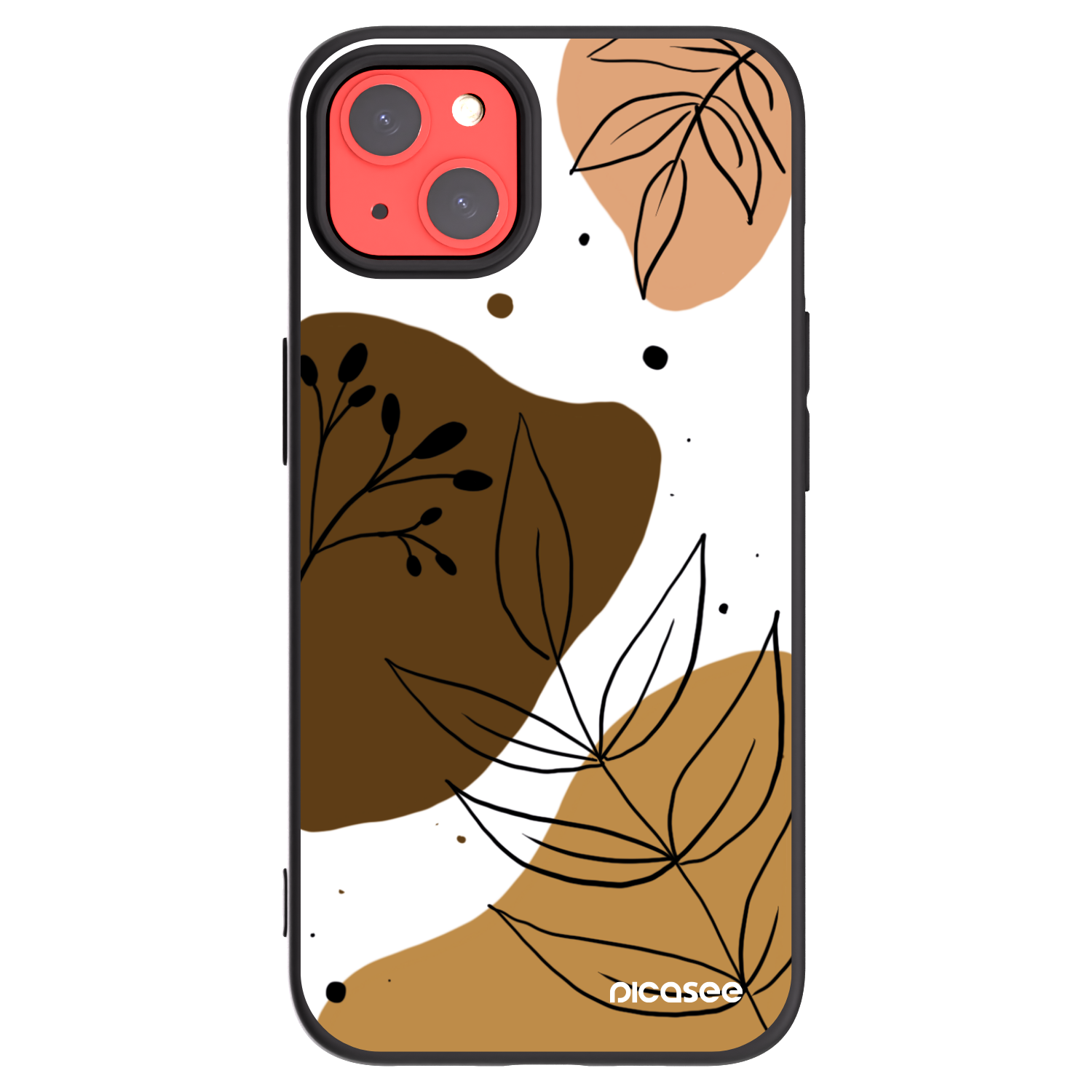 Picasee silikonski črni ovitek za Apple iPhone 13 - Boho style